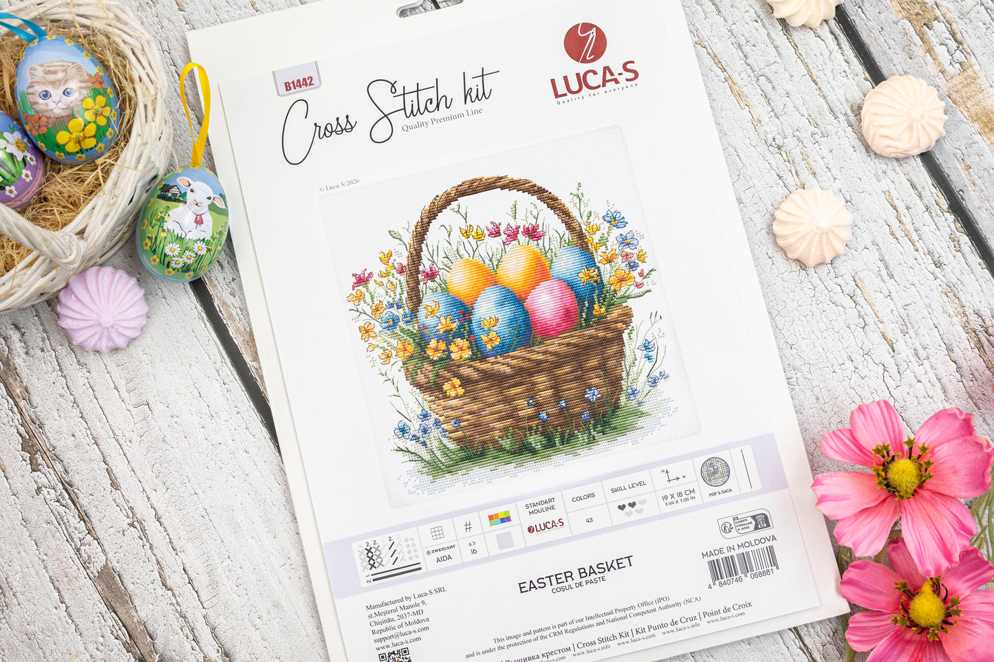 Cross Stitch Kit Luca-S - Easter Basket, B1442