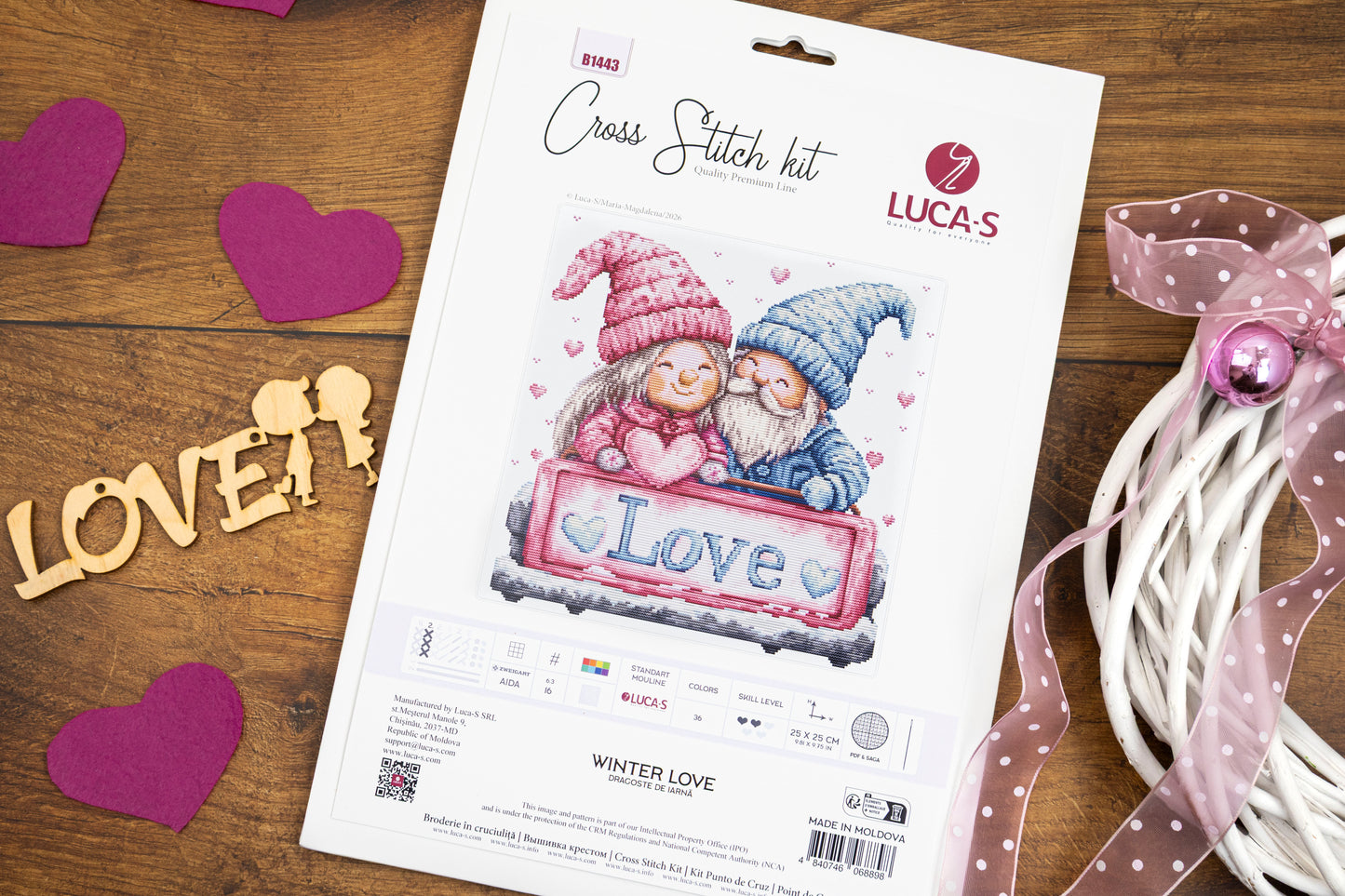 Cross Stitch Kit Luca-S - Winter love, B1443