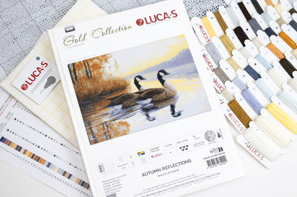 Cross Stitch Kit Luca-S GOLD - Autumn Reflections, B728
