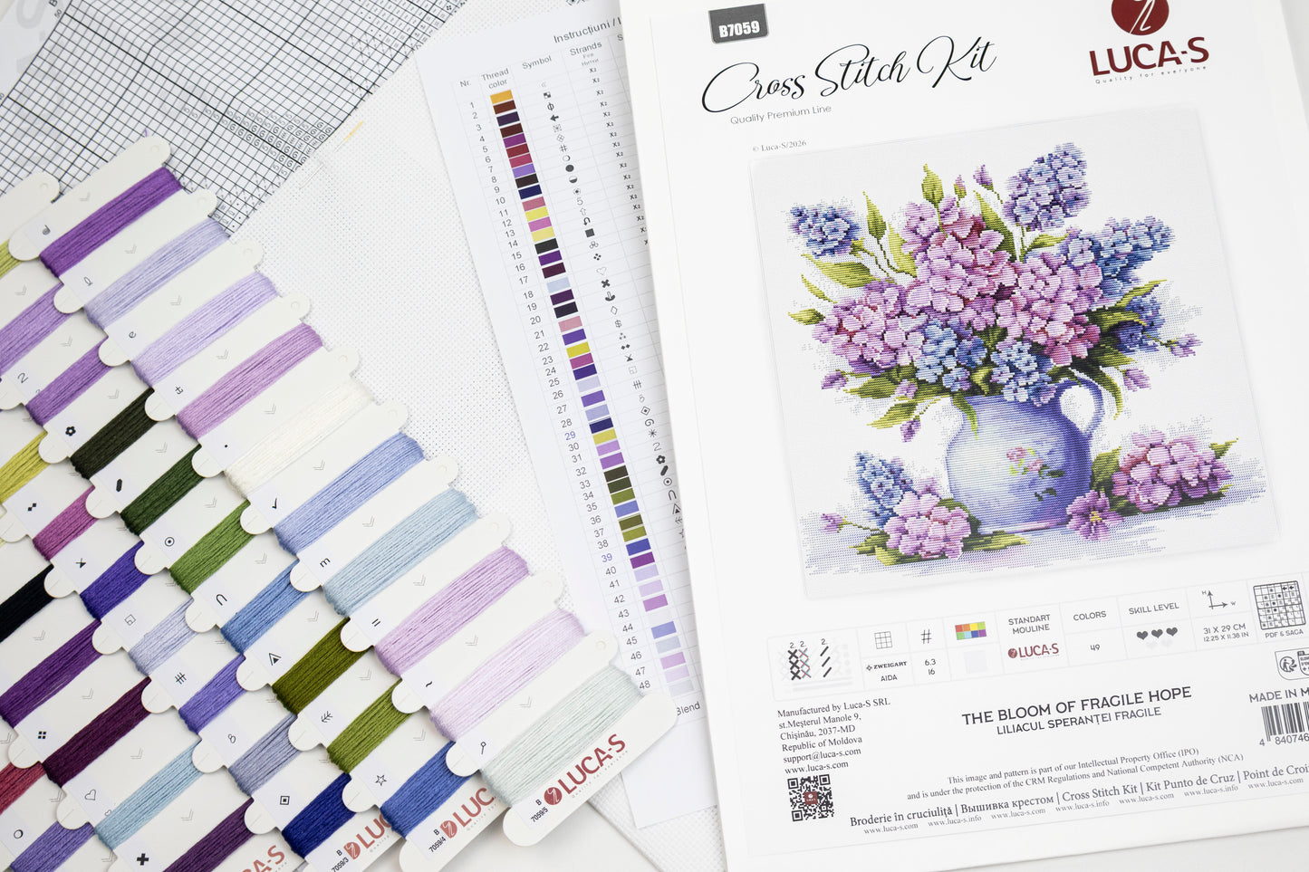 Cross Stitch Kit Luca-S - The Bloom of Fragile Hope, B7059