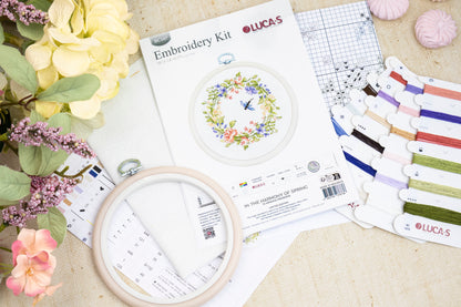 Cross Stitch Kit with Hoop Included Luca-S - In the Harmony of Spring, BC107