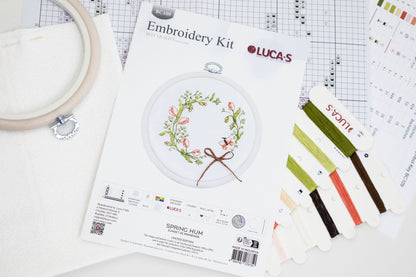 Cross Stitch Kit with Hoop Included Luca-S - Spring hum, BC109