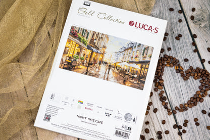Cross Stitch Kit Luca-S GOLD - Night Time Café, B729