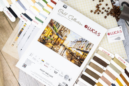 Petit Point Kit Luca-S GOLD - Night Time Café, G729
