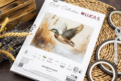 Cross Stitch Kit Luca-S GOLD - Golden Flight, B730