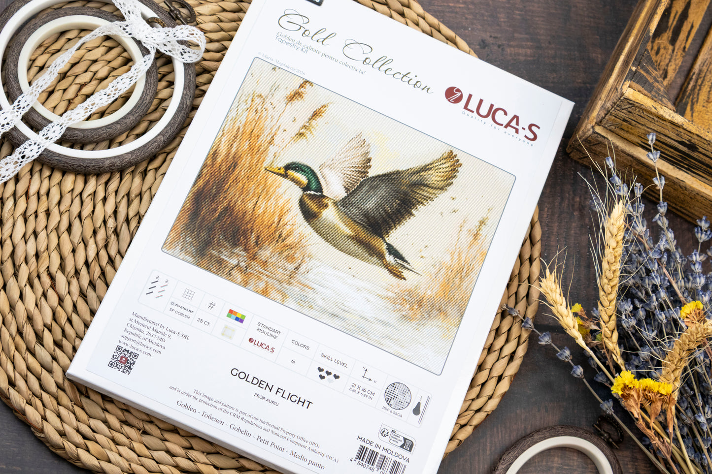 Petit Point Kit Luca-S GOLD - Golden Flight, G730