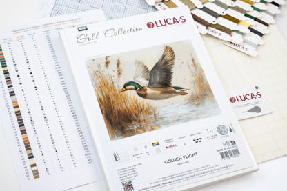 Cross Stitch Kit Luca-S GOLD - Golden Flight, B730