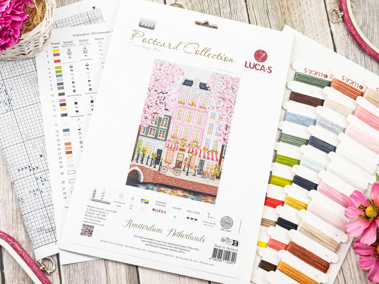 Cross Stitch Kit Luca-S - Amsterdam, Netherlands, PK01