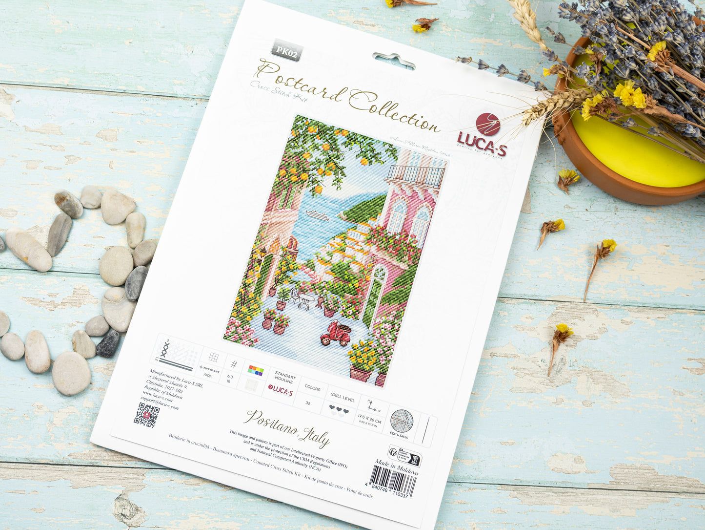 Cross Stitch Kit Luca-S - Positano,Italy, PK02
