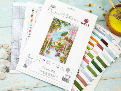 Cross Stitch Kit Luca-S - Positano,Italy, PK02