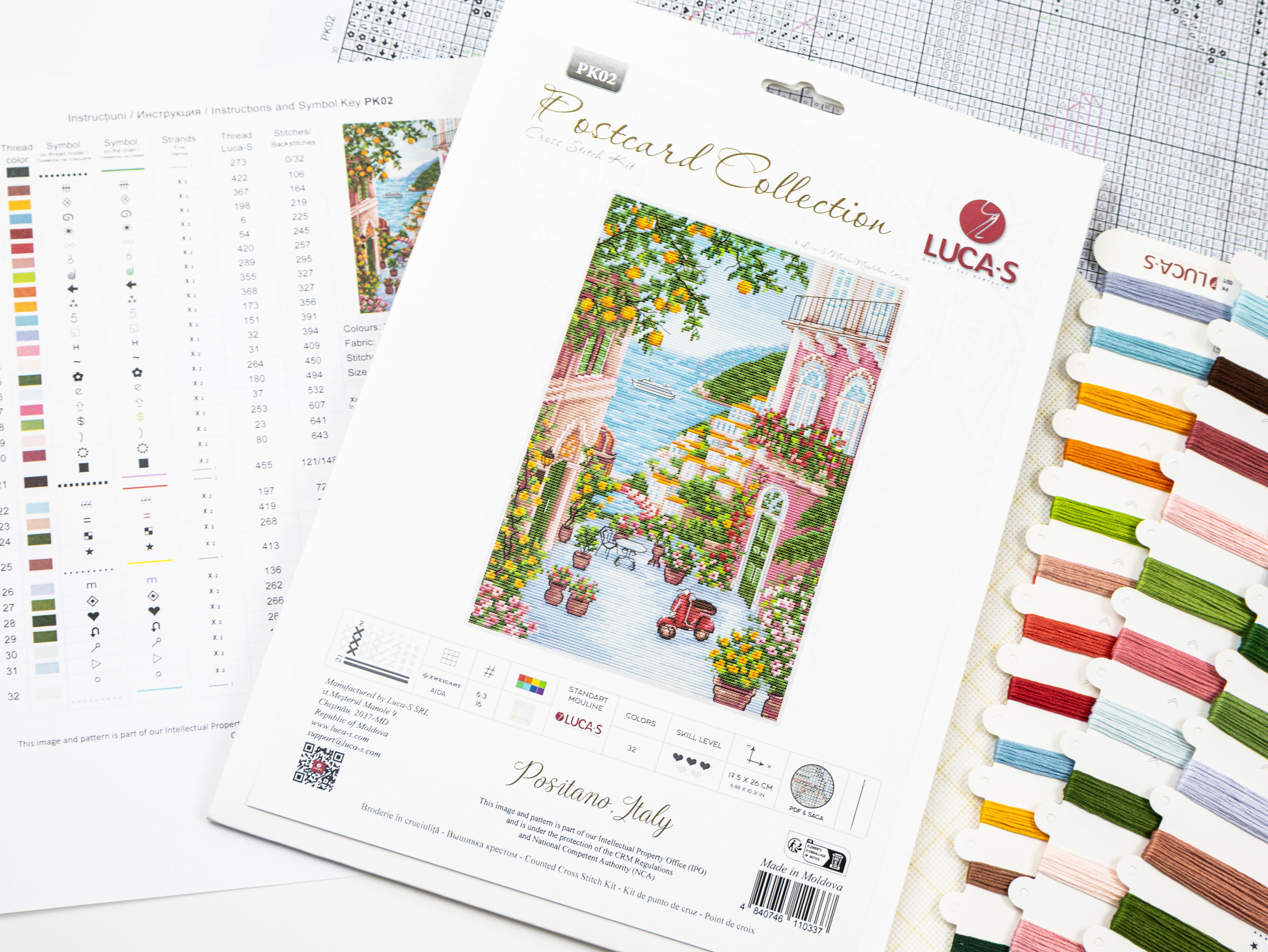 Cross Stitch Kit Luca-S - Positano,Italy, PK02 – Luca-S Wholesale