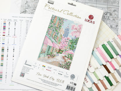 Cross Stitch Kit Luca-S - New York City, USA, PK03