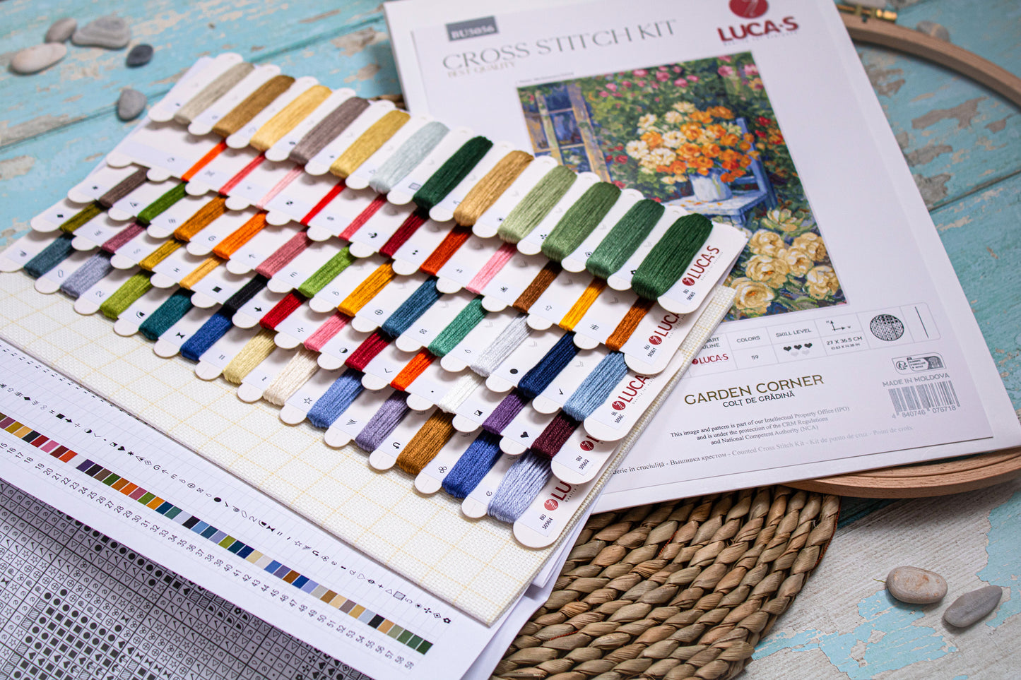 Cross Stitch Kit Luca-S - Garden Corner, BU5056