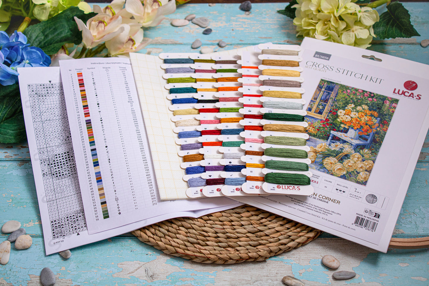 Cross Stitch Kit Luca-S - Garden Corner, BU5056
