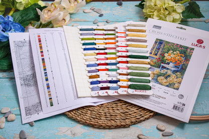 Cross Stitch Kit Luca-S - Garden Corner, BU5056
