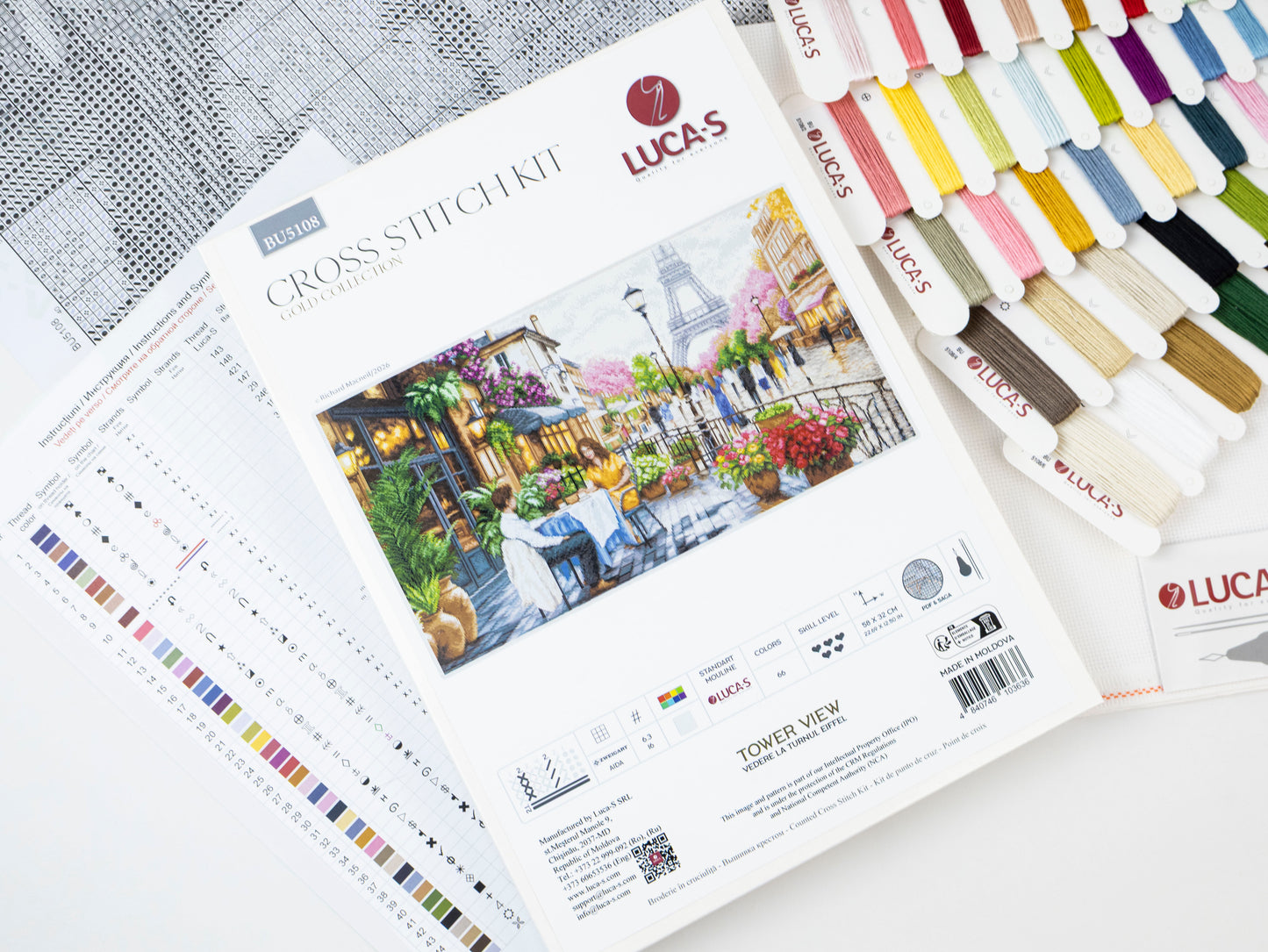 Cross Stitch Kit Luca-S GOLD - Tower View, BU5108