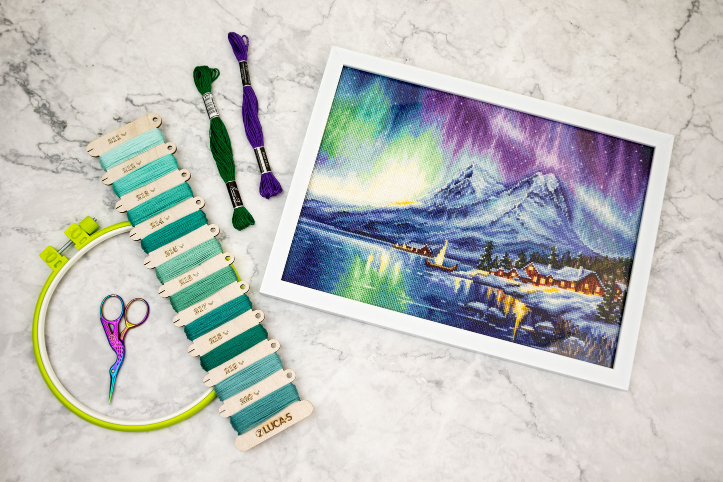 Cross Stitch Kit Luca-S - Northern Lights, B705