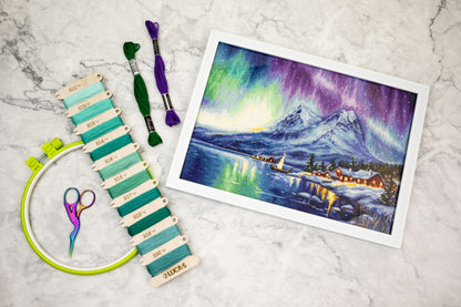Cross Stitch Kit Luca-S - Northern Lights, B705