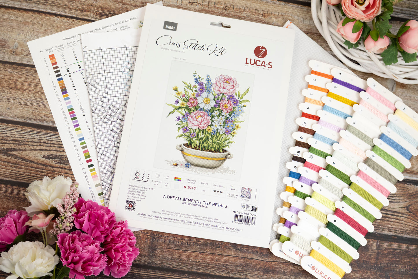 Cross Stitch Kit Luca-S - A Dream Beneath The Petals, B7061