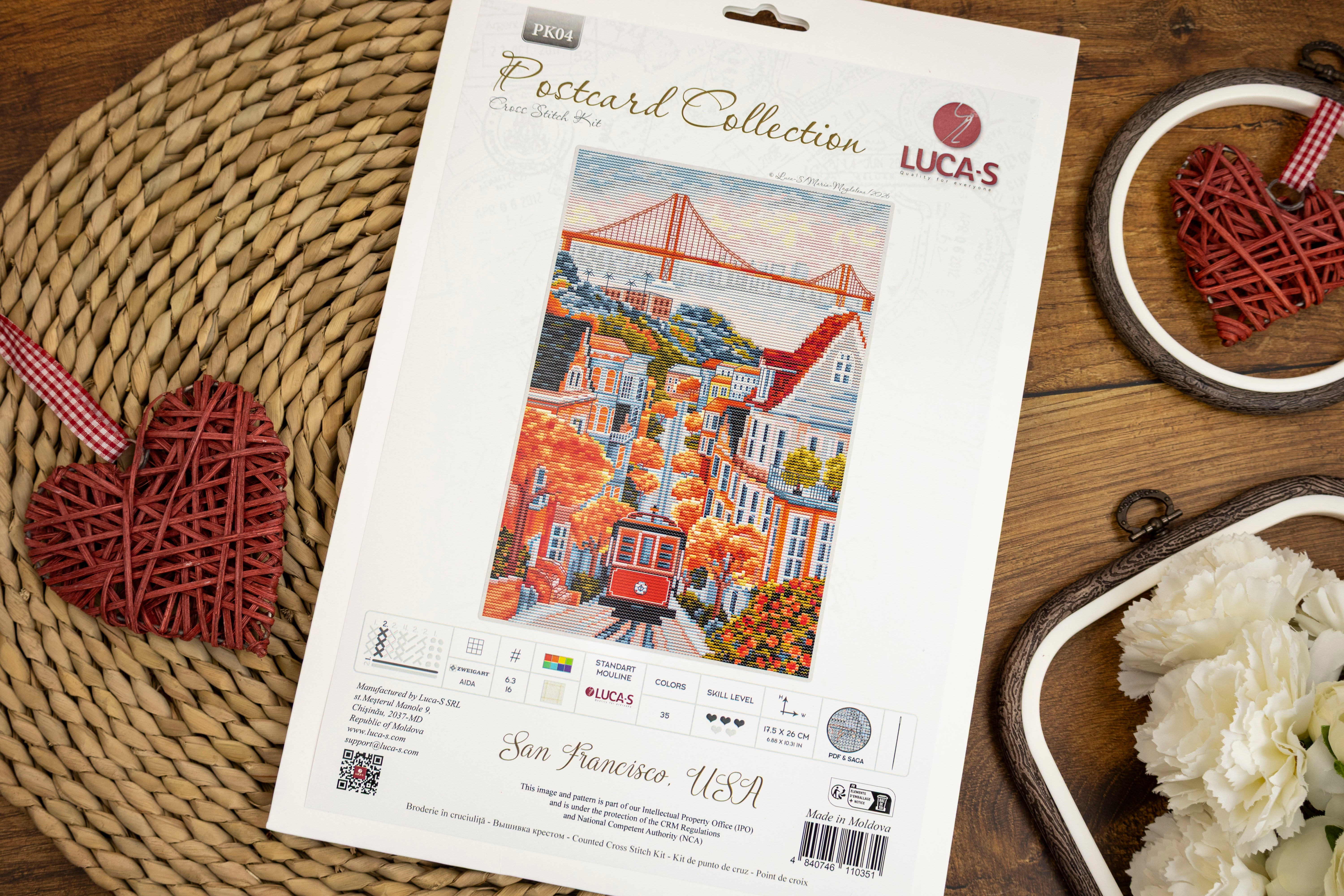 Cross Stitch Kit Luca-S - San Francisco,USA, PK04 – Luca-S Wholesale