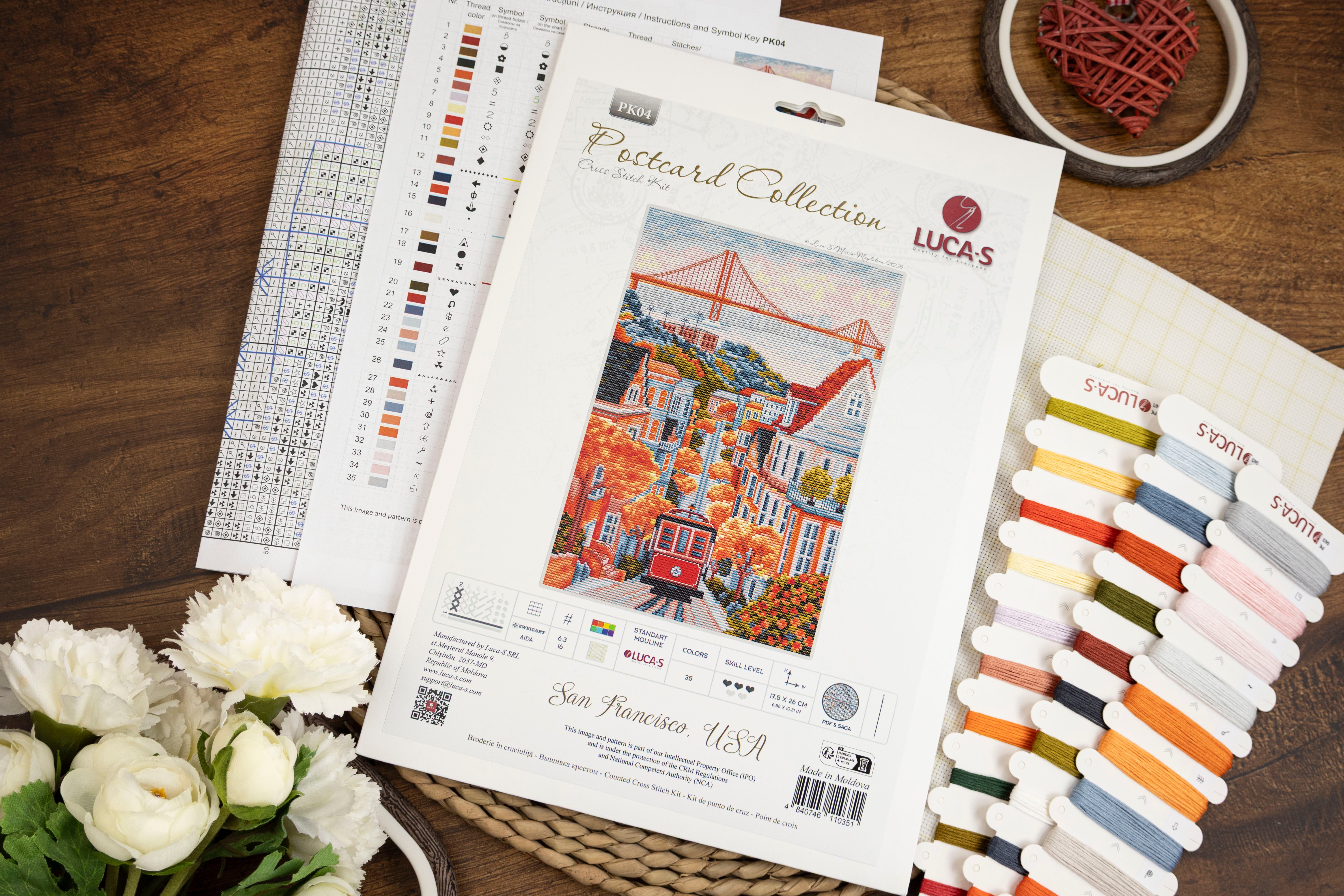 Cross Stitch Kit Luca-S - San Francisco,USA, PK04 – Luca-S Wholesale