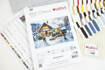 Petit Point Kit Luca-S Gold - Saying Hello, G733