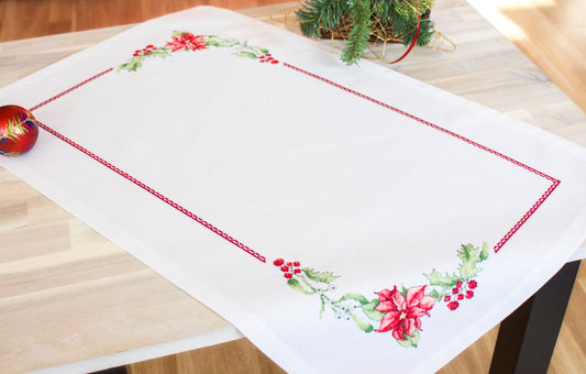 Table Topper - Cross Stitch Kit Table Cloth, FM001
