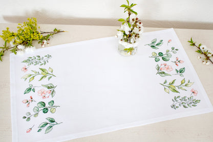 Table Topper - Cross Stitch Kit Table Cloth, FM019