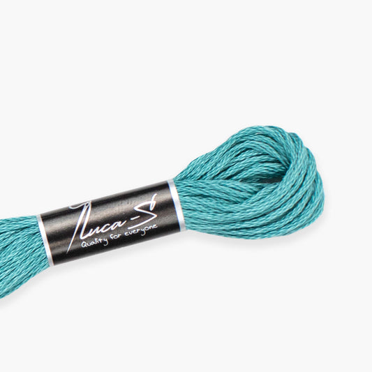 Box of 12 Stranded Cotton Luca-S - 220 / DMC 3845 / Anchor -