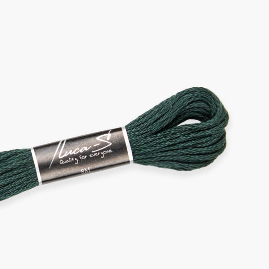 Box of 12 Stranded Cotton Luca-S - 236 / DMC 500 / Anchor 683