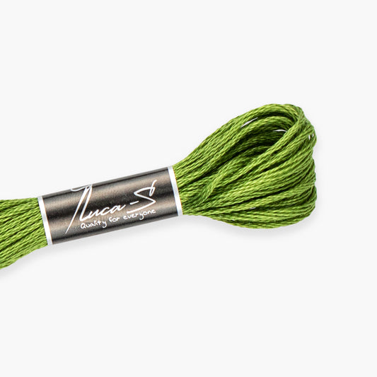 Box of 12 Stranded Cotton Luca-S - 263 / DMC 3346 / Anchor 267