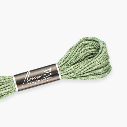 Box of 12 Stranded Cotton Luca-S - 270 / DMC 522, 3363 / Anchor 859
