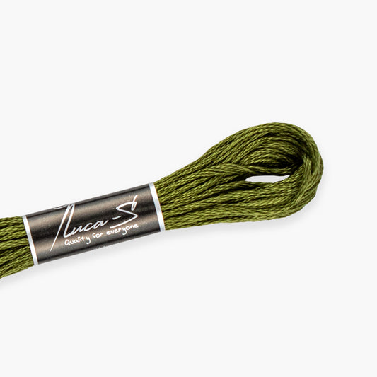 Box of 12 Stranded Cotton Luca-S - 277 / DMC 936 / Anchor 846