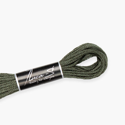 Box of 12 Stranded Cotton Luca-S - 463 / DMC 3787 / Anchor 273