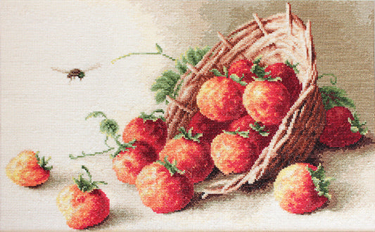 Petit Point Kit Luca-S - Basket of Strawberries G497
