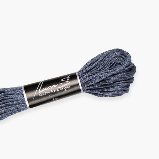 Box of 12 Stranded Cotton Luca-S - 507 / DMC 317 / Anchor 400