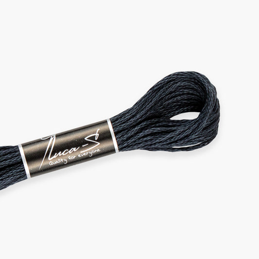 Box of 12 Stranded Cotton Luca-S - 509 / DMC 3799 / Anchor 236