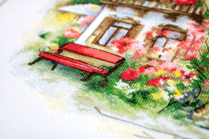 Набор для вышивки крестом Luca-S - Красивый загородный дом, BU4005