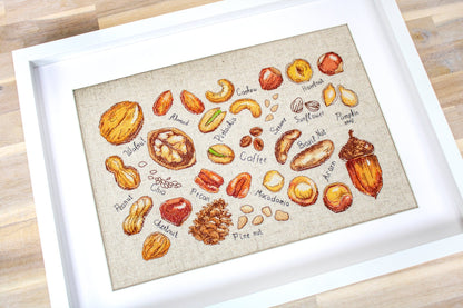 Cross Stitch Kit Luca-S - Nuts and Seeds, B1165