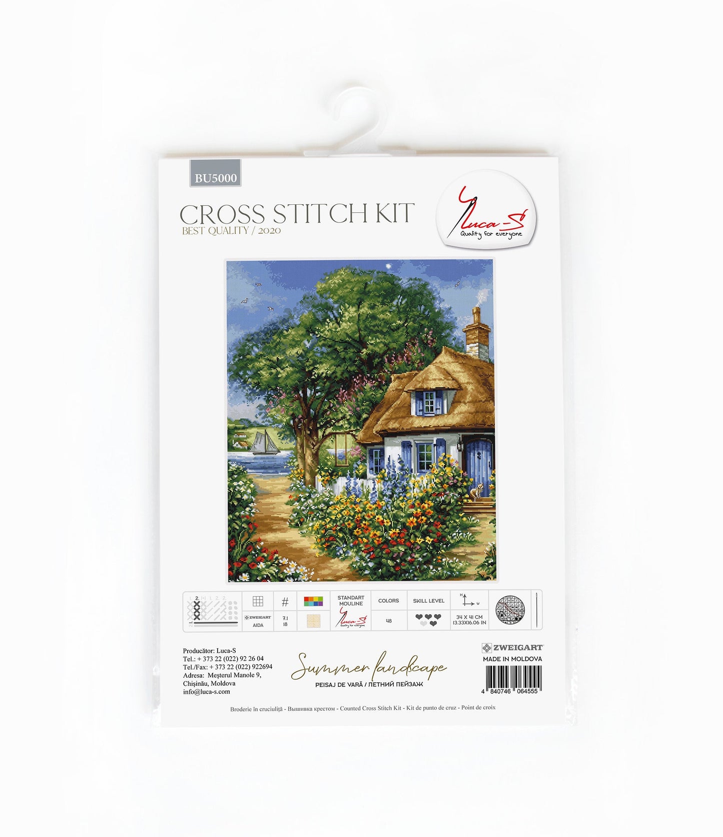 Cross Stitch Kit Luca-S - Summer Landscape, BU5000