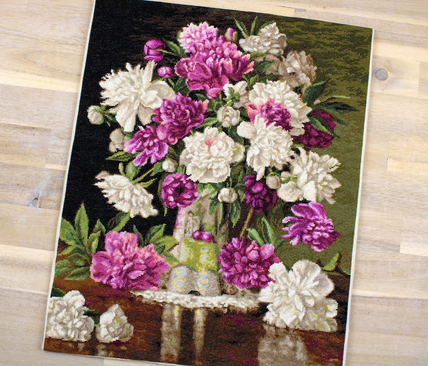 Cross Stitch Kit Luca-S - Red and White Peonies, B608