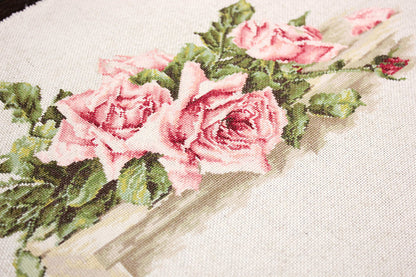 Cross Stitch Kit Luca-S - Pink Roses BL22400