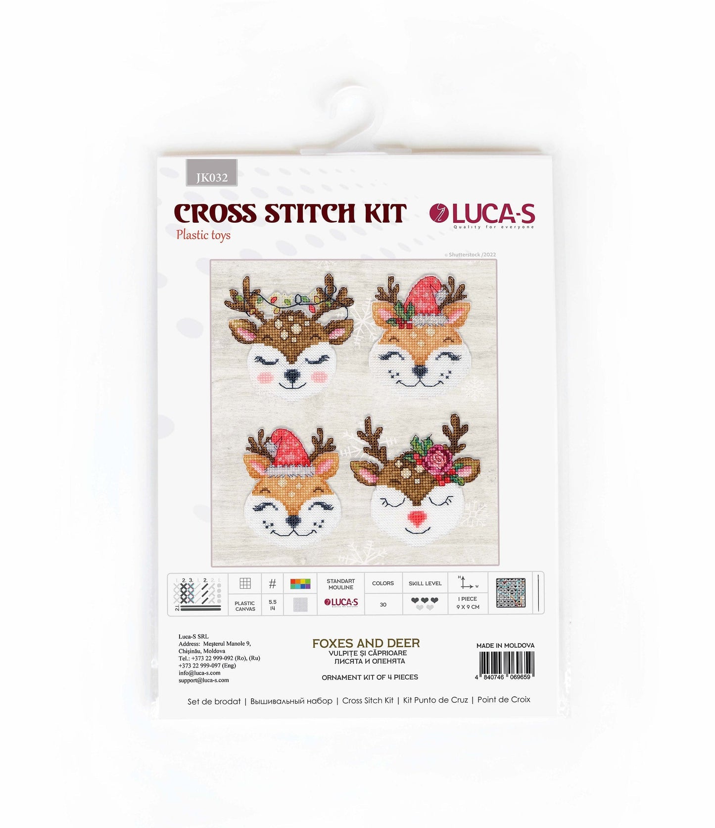 Toys Cross Stitch Kit Luca-S - Foxes and Deer JK032