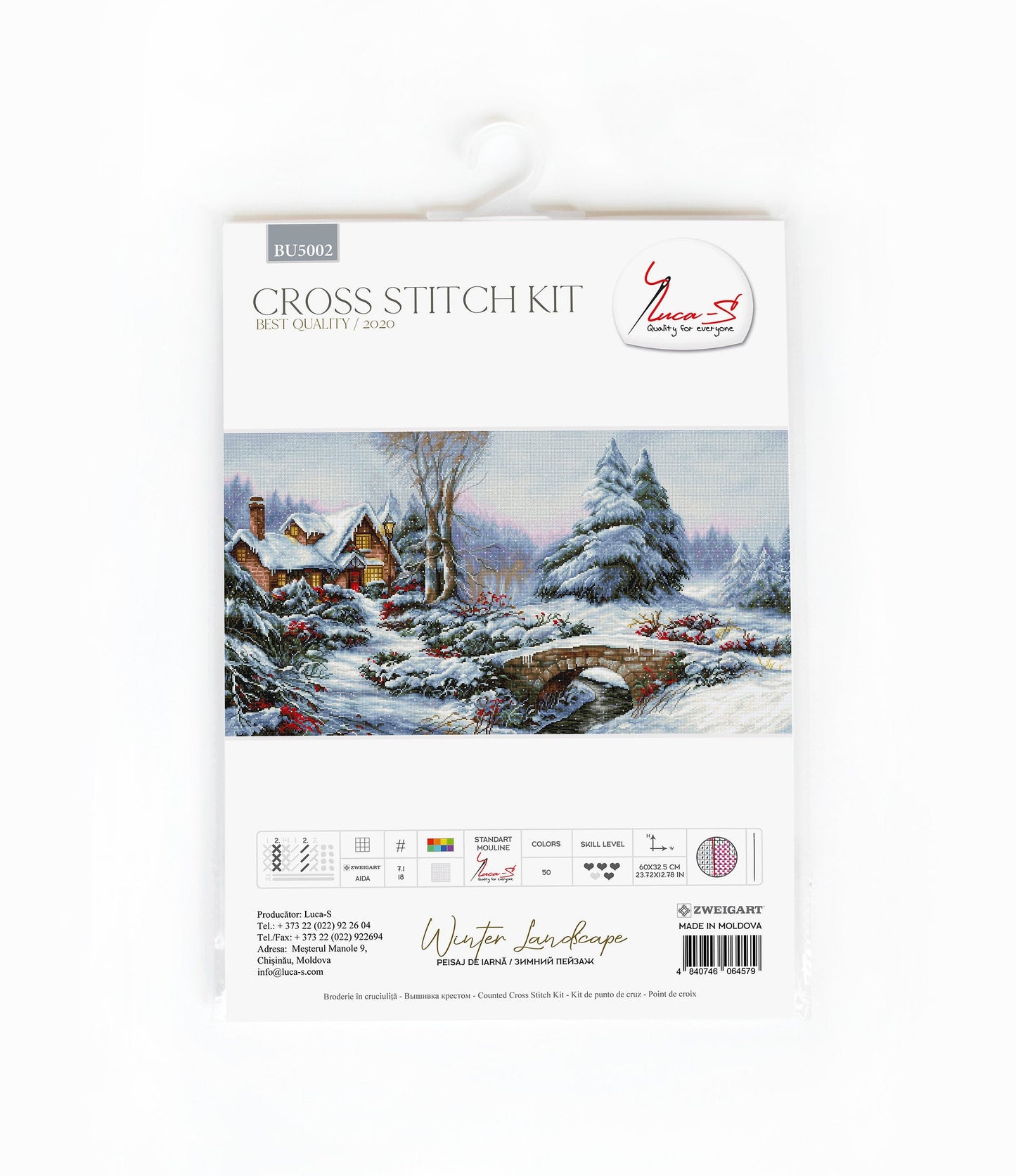 Cross Stitch Kit Luca-S - Winter Landscape, BU5002