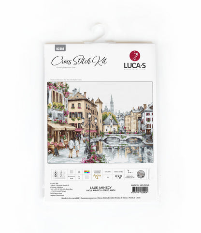 Cross Stitch Kit Luca-S - Lake Annecy - HobbyJobby