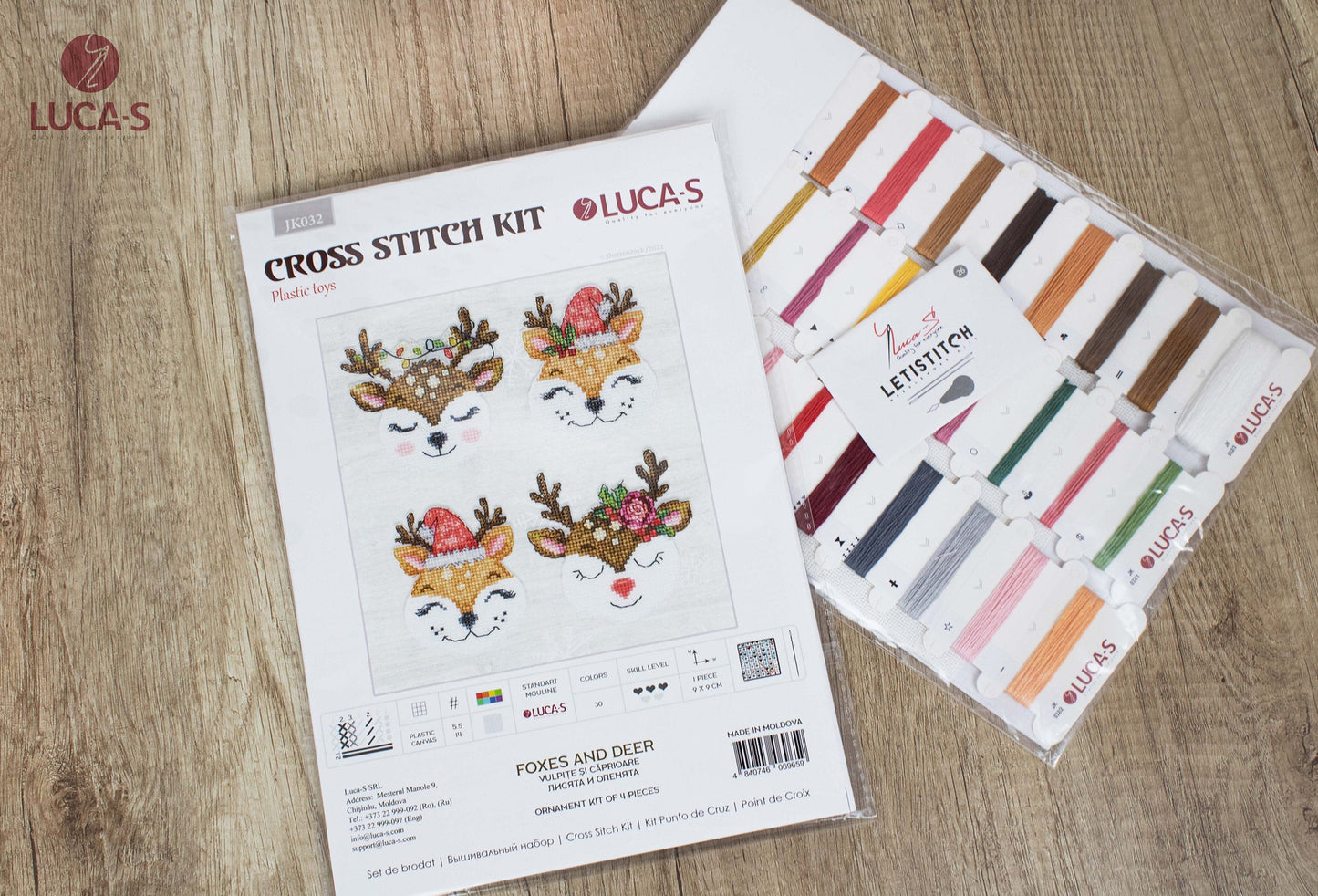 Toys Cross Stitch Kit Luca-S - Foxes and Deer JK032