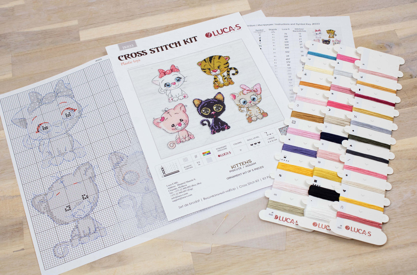 Toys Cross Stitch Kit Luca-S - Kittens JK033