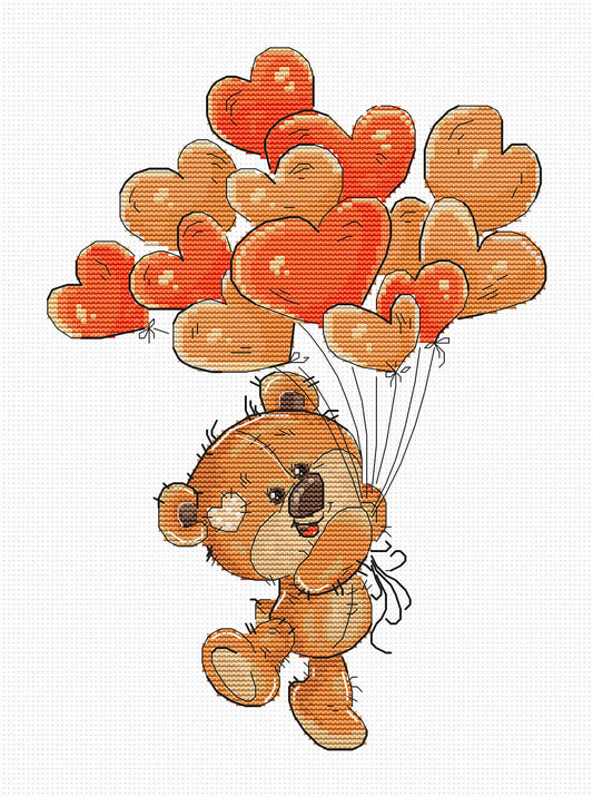 Cross Stitch Kit - Teddy Bear, B1176