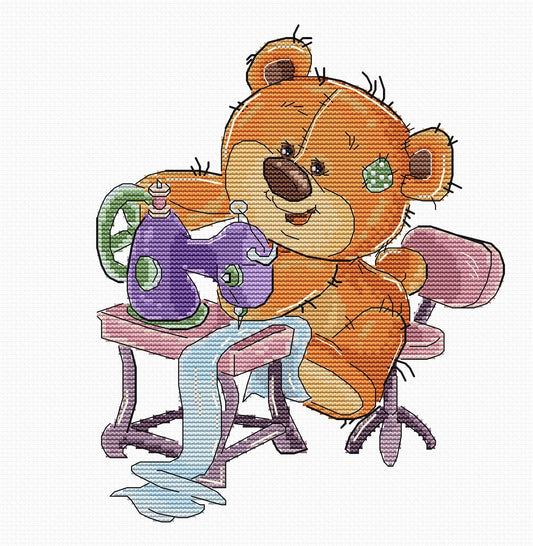 Cross Stitch Kit Luca-S - Teddy-Bear, B1179