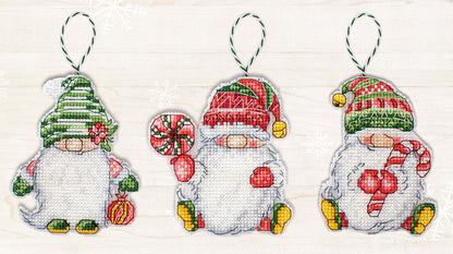 Toys Cross Stitch Kit Luca-S - Christmas Gnomes JK030